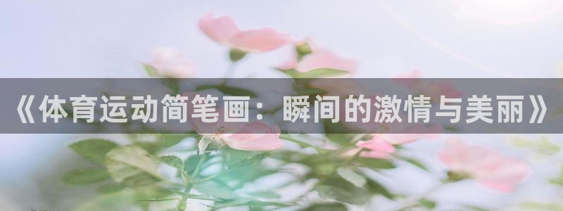 JJB竞技宝官方正版app五金厂：《体育运动简笔画：